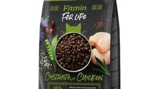 FITMIN Cat For Life Castrate Chicken 1,8 kg pentru pisica sterilizata, cu pui