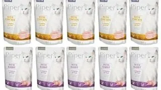 PIPER Animals Cat Sterilised mix plicuri hrana 20x100 g dupa sterilizare pisica
