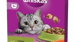 Hrana uscata pisici adulte cu miel WHISKAS 800 g crochete crocante cu umplutura