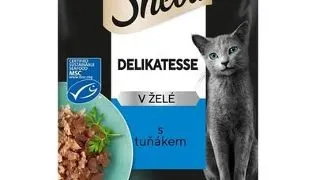 Hrana umeda pisici adulte ton in gelatina SHEBA Delicacy plic 85 g