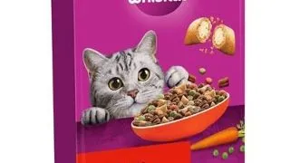 Hrana uscata pisici adulte cu vita WHISKAS 300 g crochete crocante cu interior moale