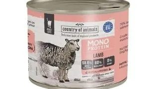 COUNTRY OF ANIMALS hrana umeda monoproteica cu miel pentru pisici 200 g