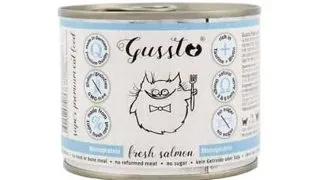 GUSSTO Cat Fresh Salmon hrana cu somon pentru pisici 12x200 g
