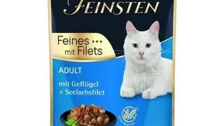 ANIMONDA Vom Feinsten Fines Adult hrana umeda pentru pisici cu pasare si file de cod Alaska (pollock) 85 g