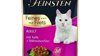 ANIMONDA Vom Feinsten Fines Adult hrana umeda pentru pisici cu vitel si file de pui 85 g