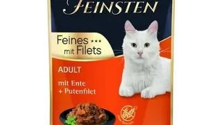 ANIMONDA Vom Feinsten Fines Adult hrana umeda pentru pisici cu rata si file de curcan 85 g