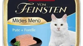 ANIMONDA Vom Feinsten Mild Menu hrana umeda tip pate pentru pisici cu curcan si pastrav 100 g