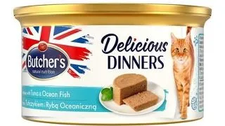 BUTCHER'S Classic Delicious Dinners mousse cu ton si peste 85 g