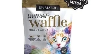 Recompense pisici liofilizate crocante DR MALOU Waffle Mixed Flavor 60 g