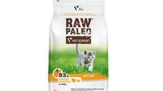 VETEXPERT Raw Paleo Kitten Turkey&amp;Chicken 6 kg Hrana uscata pentru pisoi