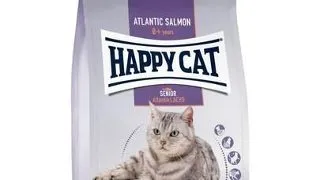 HAPPY CAT Senior hrana uscata pentru pisici senior, cu somon atlantic 4 kg
