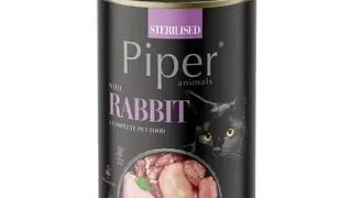PIPER Sterilised conserva hrana pisica sterilizata 400g cu iepure