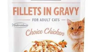 BRIT Care Cat Fillets in gravy, file de pui in sos 85 g