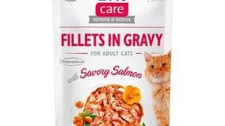BRIT Care Cat Fillets in gravy, file de somon in sos 85 g