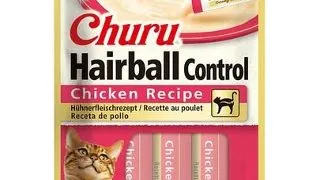 INABA Churu Hairball Chicken 4x14 g piure de pui recompensa pisici