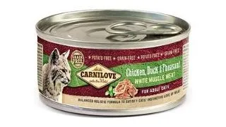 CARNILOVE Cat hrana pisici, cu pui, rata si fazan 100 g