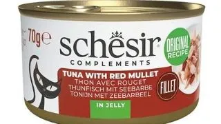 Hrana complementara pisici ton si barbun SCHESIR Complements in jeleu 70 g