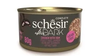 Hrana umeda pisici cu pui si sunca Schesir After Dark in supa 80 g