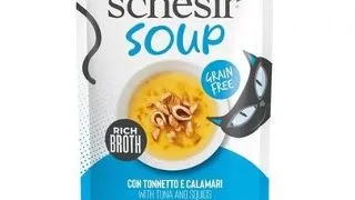 Supa pisici ton si calamar SCHESIR Soup 40 g pentru hidratare