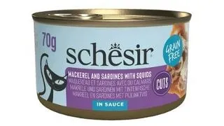 Hrana umeda pisici sardine si macrou Schesir Grill in sos 70 g