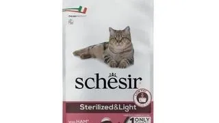 Hrana pisici sterilizate 10 kg SCHESIR Original Light cu sunca pentru control greutate