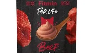 Fitmin For Life Cat Cream Sauce Beef Hrana complementara pentru pisoi si pisici adulte cu vita in sos cremos.100 g
