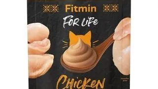 Fitmin For Life Cat Cream Sauce Chicken Hrana complementara pentru pisoi si pisici adulte cu pui in sos cremos 100 g