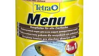 TETRA Min Menu 250 ml hrana cu 4 tipuri de fulgi pentru hranirea pestilor ornamentali