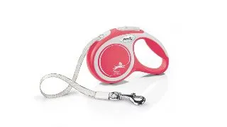 FLEXI Comfort, lesa banda retractabila caini, nylon, rosu, XS(12kg, 3m)