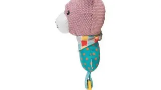 Trixie, jucarie iepuras caini junior, cu sunet, plus, 23cm, multicolor