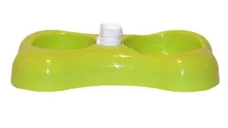 Castron plastic caini cu hranitor 0.3 l + adapator automat 0.2 l