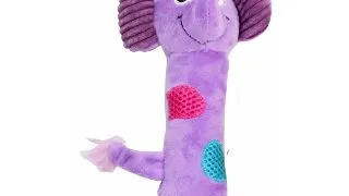 PAWISE Elephant Stick, jucarie de plus caini, S-L, plus, cu sunet, multicolor