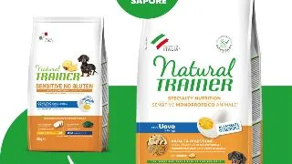 NATURAL TRAINER Speciality Nutrition Sensitive, XS-S, Ou, hrana uscata monoproteica caini, sistem digestiv, 2kg