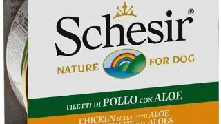 Schesir Dog Adult Pui si Aloe, 150 g