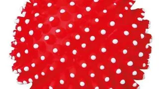 TRIXIE, jucarie minge cu tepi caini, vinil, 7cm, multicolor