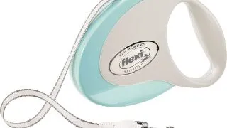 FLEXI Style, lesa retractabila caini, nylon, verde, M(25kg, 5m)