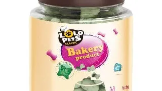 Lolo Pets Caine Biscuiti Bones cu Menta Marimea M, 210 g