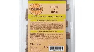 PETKULT Hypoallergenic Dental Snacks, Rata si Orez, recompensa caini, 21buc