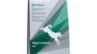 TROVET Dog Weight & Diabetic WRD, dieta veterinara caini, hrana uscata, afectiuni metabolice (obezitate si diabet), 12.5 kg