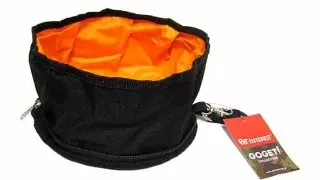 GOGET, castron pliabil cu fermoar, 0.3L, negru