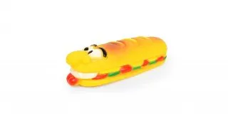 LEOPET Paine Amuzanta, jucarie de aport caini, S-L, vinil, activitati fizice, multicolor, 18 x 5.5 x 4.5 cm