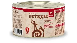 PETKULT Grain Free Mini Adult, Vita, conserva hrana umeda fara cereale caini, 185g