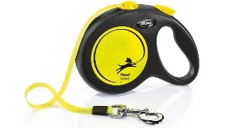 FLEXI Neon, lesa banda retractabila caini, reflectorizant, nylon, neon, L(50kg, 5m)