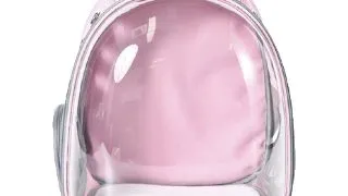 Rucsac Transport 4DOG DELUXE Transparent Roz