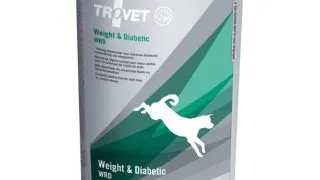 TROVET Dog Weight & Diabetic WRD, dieta veterinara caini, conserva hrana umeda, afectiuni metabolice (obezitate si diabet), (pate), 400g