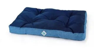 LEOPET, saltea dreptunghiulara caini, poliester oxford, rezistent la apa, albastru, 90x65x10cm
