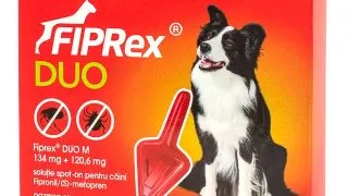 FIPREX Duo, deparazitare externa caini, pipeta repelenta, M(10 - 20kg), 1buc