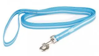 JULIUS-K9 IDC Rope, lesa fosforescenta cu maner caini, cauciuc, 19mm x 1.2m, albastru marin