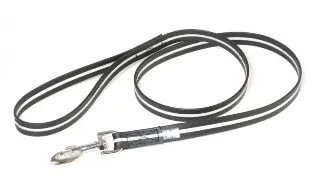 JULIUS-K9 IDC Rope, lesa fosforescenta cu maner caini, cauciuc, 19mm x 1.2m, negru