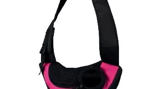 TRIXIE Sling, geanta transport caini si pisici, XS(max. 5kg), poliester, deschidere superioara, cu curea de umar, roz si negru, 50 x 25 x 18 cm